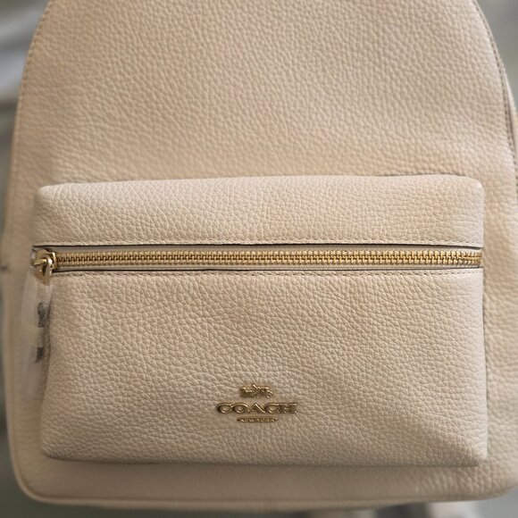 Coach Cream/White Backpack - Picture 1 of 6